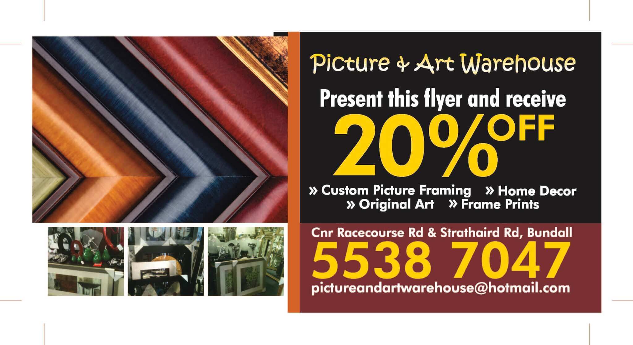 picture and art warehouse logo